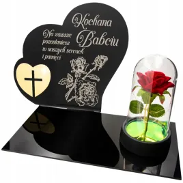 dekoracja-na-grob-grawerowany-znicz-podstawka-na-cmentarz-roza-dla-babci