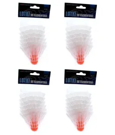 biale-lotki-do-badmintona-plastikowe-duzy-zestaw-24szt