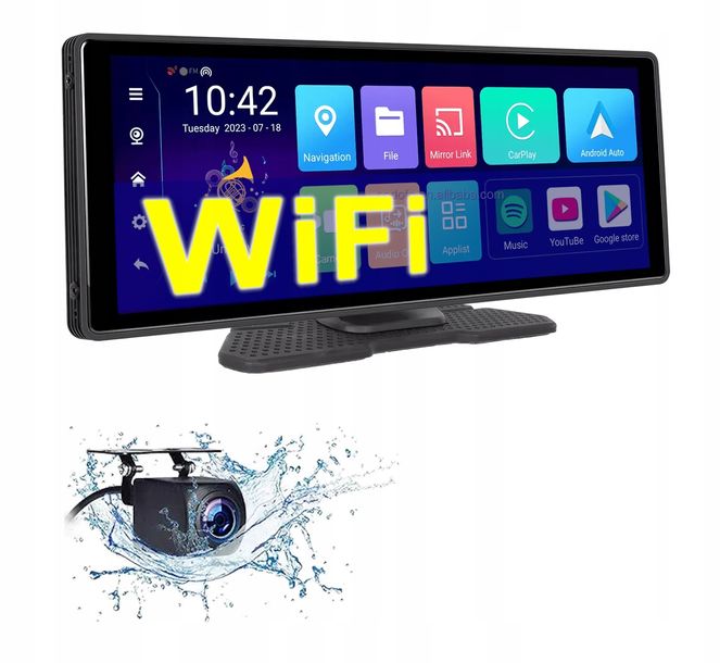 Rejestrator Monitor samochodowy Stacja Radio Kamera Nawigacja GPS Android