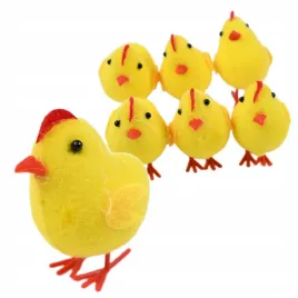 kurczaczek-wielkanocny-kurczak-kura-dekoracja-stroik-koszyczek-zestaw-6szt