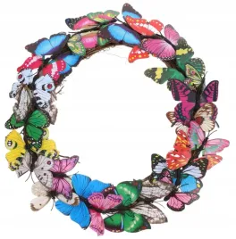 wiosenny-wianek-na-drzwi-dekoracja-motyle-motylki-na-wielkanoc