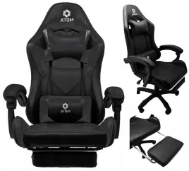 fotel-gamingowy-z-ekoskory-obrotowy-dla-gracza-kubelkowy-wygodny-czarny