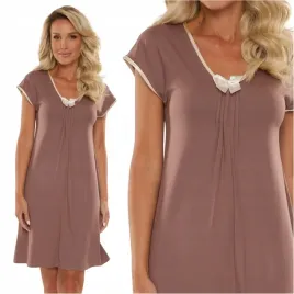 koszula-nocna-z-wiskozy-de-lafense-visa-870-mocca-l-40