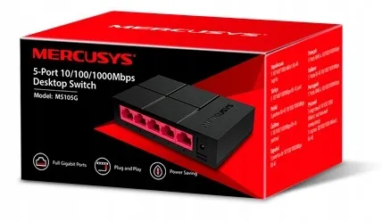 mercusys-ms105g-switch-5x1000-gigabit-ethernet-4k-stan-nowy