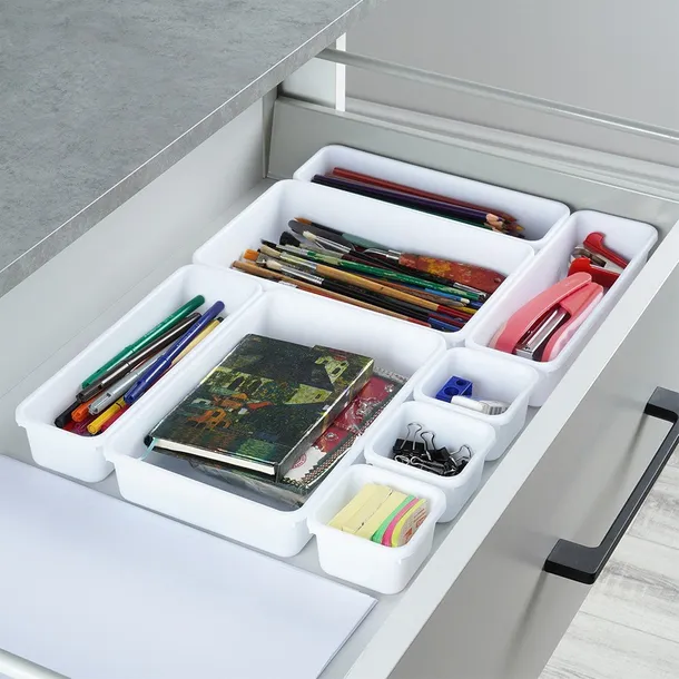 organizer-do-szuflady-bialy-modulowy-8-szt-stan-nowy