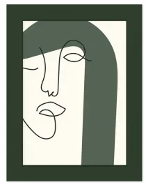 ramka-na-zdjecie-dyplom-13x18-prosta-waska-italia-ciemna-butelkowa-zielen
