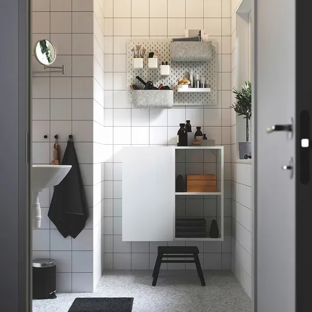 ikea-skadis-koszyk-szary-material-inny