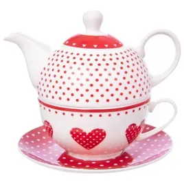 dzbanek-z-filizanka-do-herbaty-porcelanowy-serca-tecka-3-el