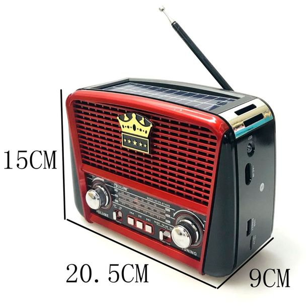 ﻿Radio Retro Solarne z USB – Twoje stylowe i funkcjonalne centrum muzyczne!