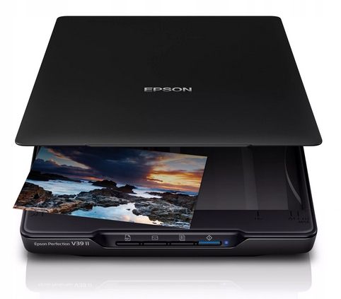 ﻿Przenośny Skaner Płaski FOTO Epson Perfection V39II A4 USB 4800 DPI