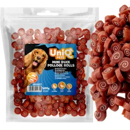 przysmak-dla-psa-sushi-rollsy-z-kaczka-i-dorszem-90percent-uniq-pets-500g