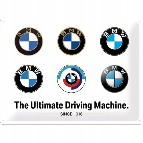 tabliczka-tablica-scienna-30x40-bmw-logo-evolution-prezent-23296-numer-katalogowy-producenta-23296