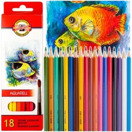 kredki-akwarelowe-aquarell-koh-i-noor-18-kolorow-olowkowe-artystyczne