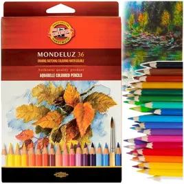 kredki-akwarelowe-36-kolorow-mondeluz-koh-i-noor-artystyczne-pedzelki