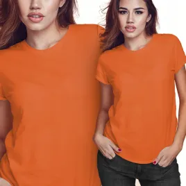 koszulka-damska-t-shirt-dla-kobiety-bawelniana-s-pomaranczowa-jakosc