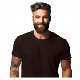 koszulka-meska-t-shirt-dla-mezczyzny-bawelniana-s-brazowa-jakosc