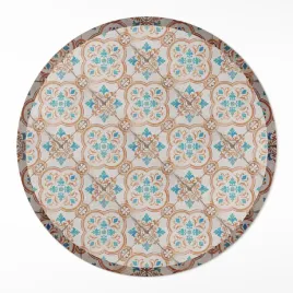 okragly-chodnik-winylowy-loft-antyczne-wzornictwo-piekna-mozaika-130-cm