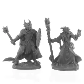 reaper-miniatures-dragonfolk-wizard-and-cleric