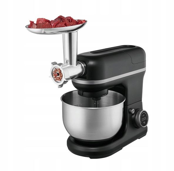 ﻿ROBOT KUCHENNY Z MASZYNKĄ DO MIĘSA LODÓW 4w1 Z MISĄ 5L 1200W 8 POZIOMÓW