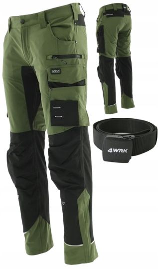 SPODNIE robocze ELASTYCZNE softshell SPANDEX nylon MOTIONFLEX bhp 46