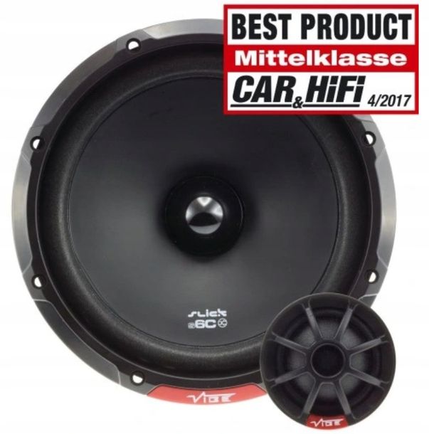 ﻿Głośniki VIBE Slick6C 16,5cm 90W 4ohm CAR&HIFI Best Product + MATA
