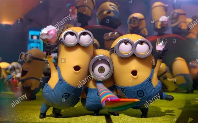 Fototapeta z bajki - Minionki - 3 x 2 m - winylowa