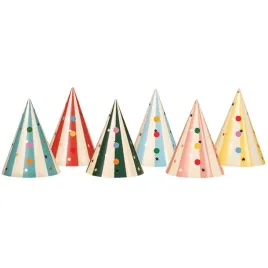 czapeczki-papierowe-cyrk-pompony-partydeco-6-szt