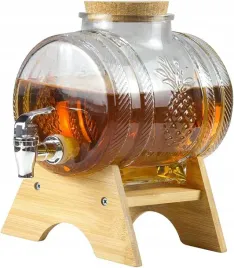 beczka-szklana-5l-na-podstawce-antalek-na-bimber-wiejski-stol-z-kranikiem