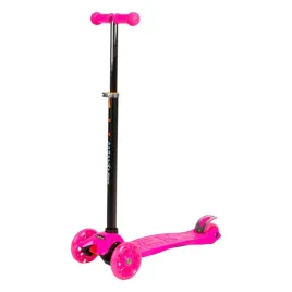rozowa-balansowa-hulajnoga-skladana-trojkolowa-ze-swiecacymi-kolami-led