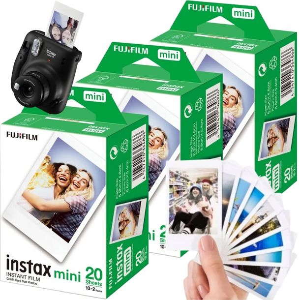 ﻿INSTAX MINI GLOSSY 11 8 9 12 WKŁADY FUJIFILM 60 SZT DO APARATU