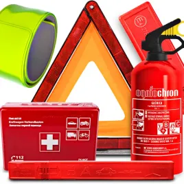 gasnica-ogniochron-1kg-apteczka-trojkat-ostrzegawczy-opaska-odblaskowa