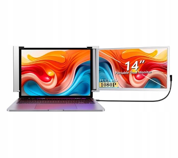 ﻿Przenośne monitory do laptopa Monitor LED Extralink S14 14 