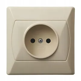 ospel-gniazdo-pojedyncze-bez-uziemienia-bezowy-gp-a-01-1-szt