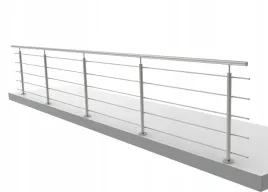 balustrada-nierdzewna-wypelnienie-poziome-mocowanie-gorne-6000mm-satyna