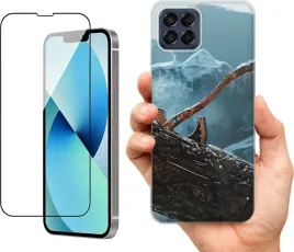 etui-na-samsung-galaxy-m33-5g-wzory-god-of-war-szklo