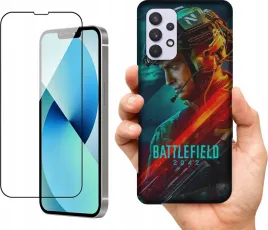 etui-na-samsung-galaxy-m32-5g-wzory-battlefield-szklo