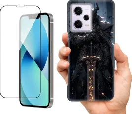 etui-na-xiaomi-redmi-note-12-pro-4g-wzory-dark-souls-szklo