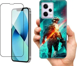etui-na-xiaomi-redmi-note-12-pro-4g-wzory-battlefield-szklo