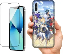 etui-na-samsung-galaxy-a50-wzory-genshin-impact-szklo