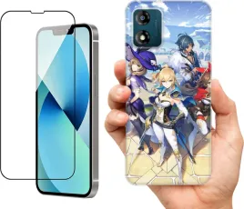etui-na-motorola-moto-e13-wzory-genshin-impact-szklo