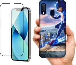 etui-na-samsung-galaxy-a20e-wzory-sonic-szklo