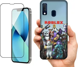 etui-na-samsung-galaxy-a20e-wzory-roblox-szklo