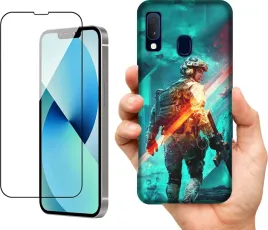 etui-na-samsung-galaxy-a20e-wzory-battlefield-szklo