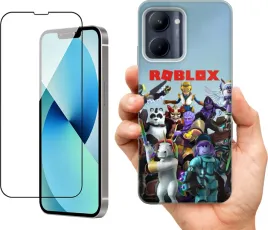 etui-na-realme-c33-wzory-roblox-szklo