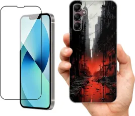 etui-na-samsung-galaxy-a14-5g-wzory-mroczne-dark-szklo