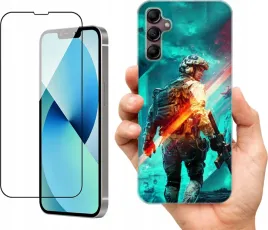 etui-na-samsung-galaxy-a14-5g-wzory-battlefield-szklo