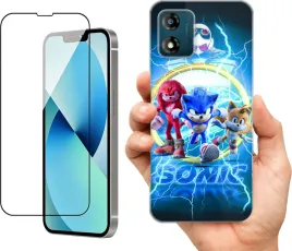 etui-na-motorola-moto-e13-wzory-sonic-szklo