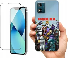 etui-na-motorola-moto-e13-wzory-roblox-szklo
