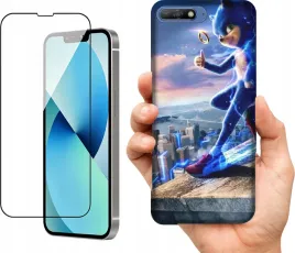 etui-na-huawei-y6-2018-wzory-sonic-szklo