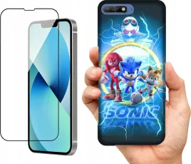 etui-na-huawei-y6-2018-wzory-sonic-szklo